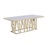 Eettafel Taranto  - Goud - 180 x 90 cm