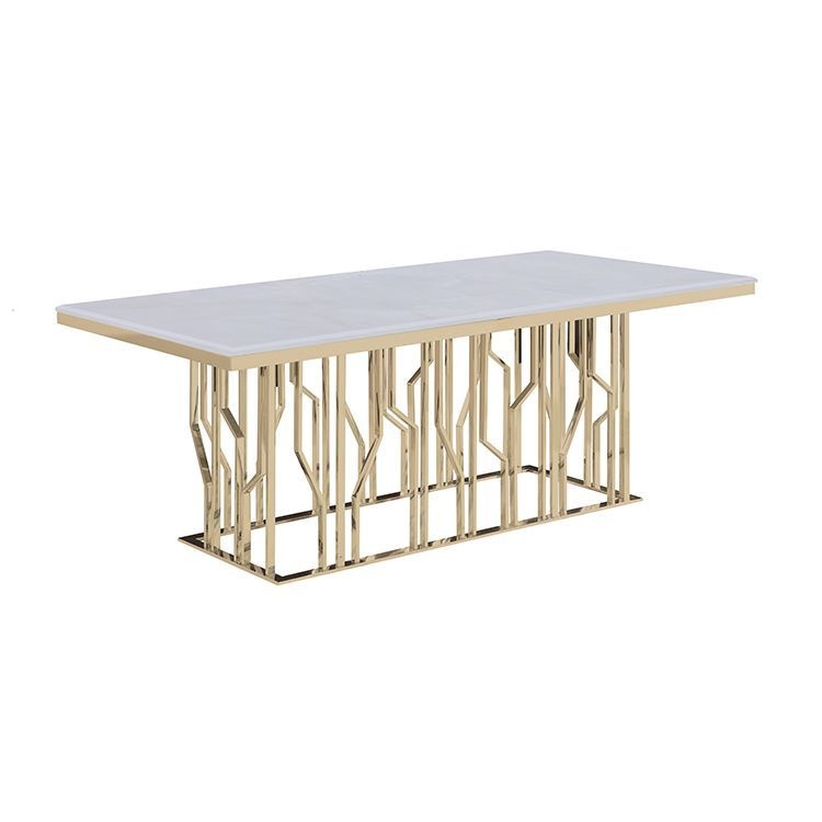 Eettafel Taranto  - Goud - 180 x 90 cm