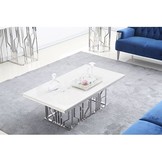 Salontafel Taranto  - Zilver - 130 x 70 cm