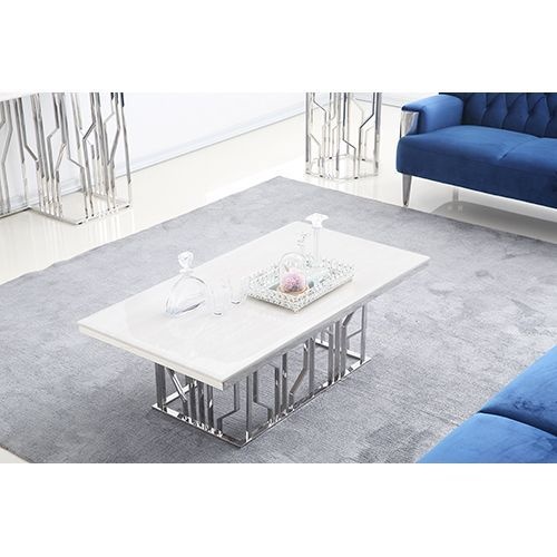 Salontafel Taranto  - Zilver - 130 x 70 cm