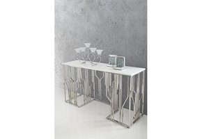 Sidetable Taranto  - Zilver - 150x45x80 cm