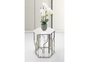 Bijzettafel Taranto  - Zilver - 55x55x55cm