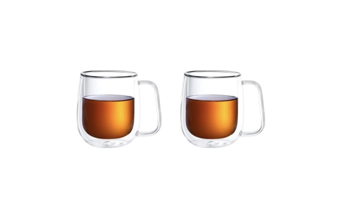 Voorwaardelijk Puur historisch Dubbelwandige glazen mok | met oor | voor het serveren van thee | Shop -  Bazaaronline