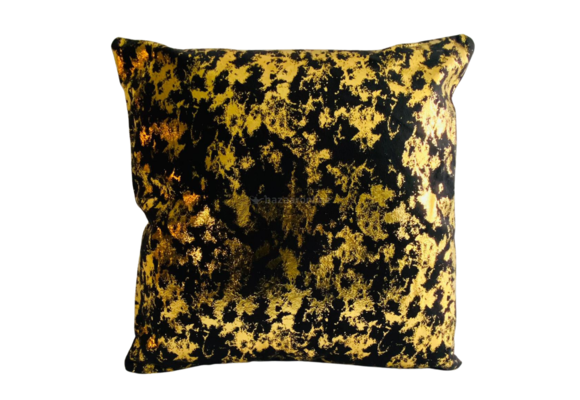 KUSSEN DENZEL ZWART GOUD 45x45 CM