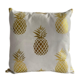 KUSSEN PINEAPPLE WIT GOUD 45x45 CM