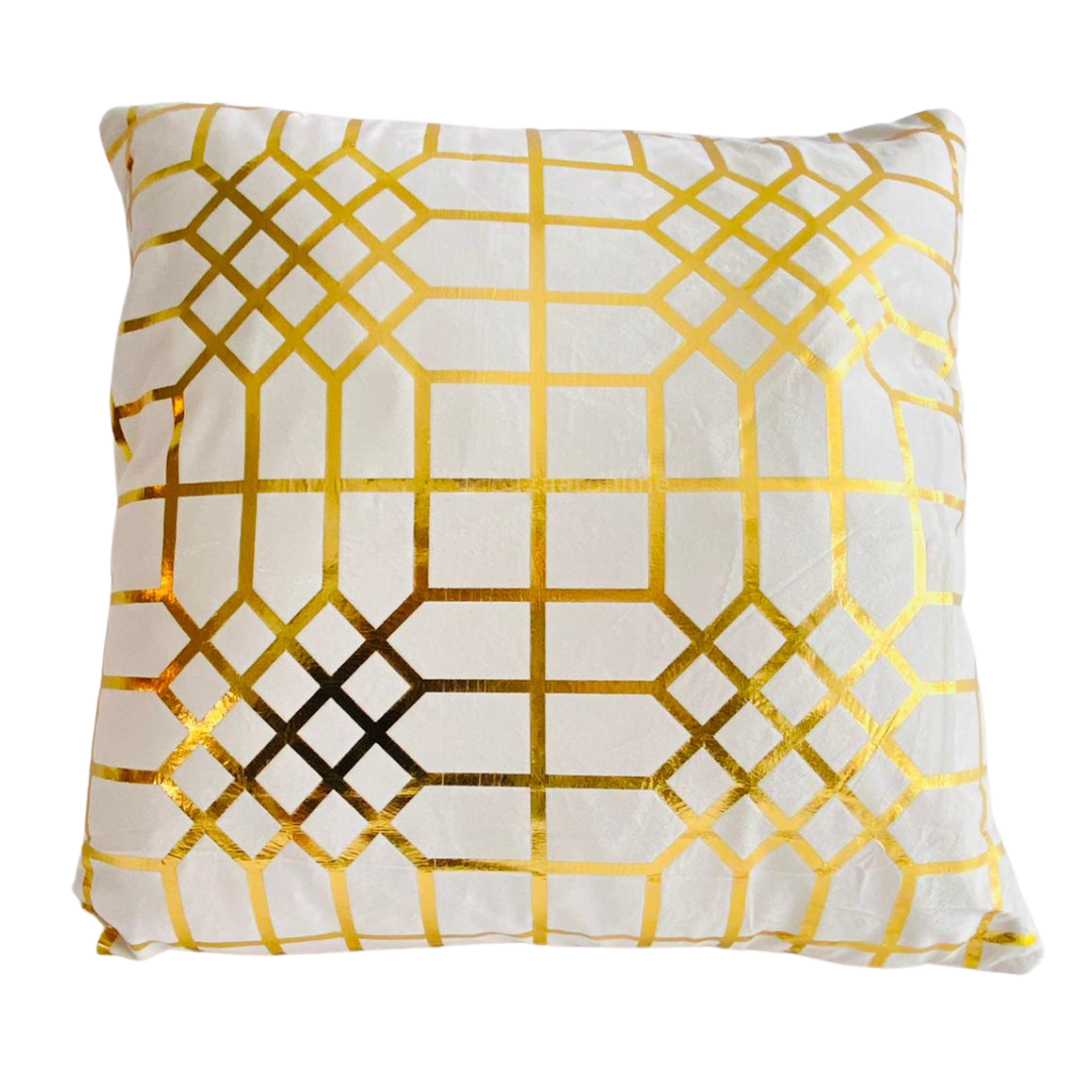 KUSSEN CRAFT WIT GOUD 45x45 CM