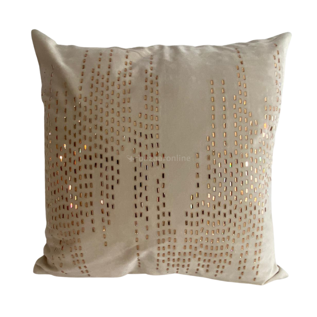 KUSSEN DIAMOND CREME KOPER 45x45 CM