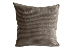 KUSSEN RIBSTOF BRUIN 45x45 CM