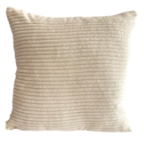 KUSSEN RIBSTOF BEIGE 45x45 CM