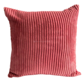 KUSSEN RIBSTOF ROZE 45x45 CM