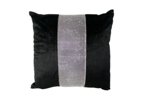 KUSSEN GLITTER ZWART 45x45 CM