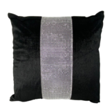 KUSSEN GLITTER ZWART 45x45 CM