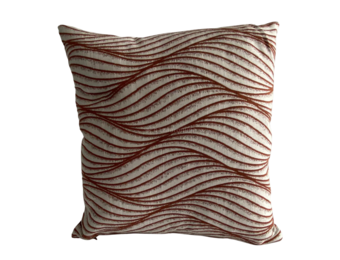 KUSSEN BONION BRUIN ROOD 45x45 CM