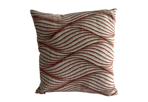 KUSSEN BONION BRUIN ROOD 45x45 CM