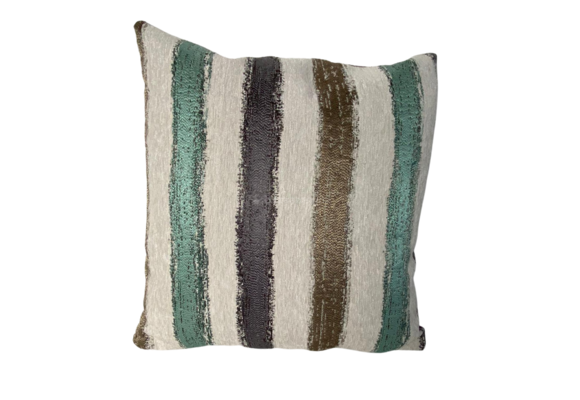 KUSSEN STRIPES GREEN BLACK 45x45 CM