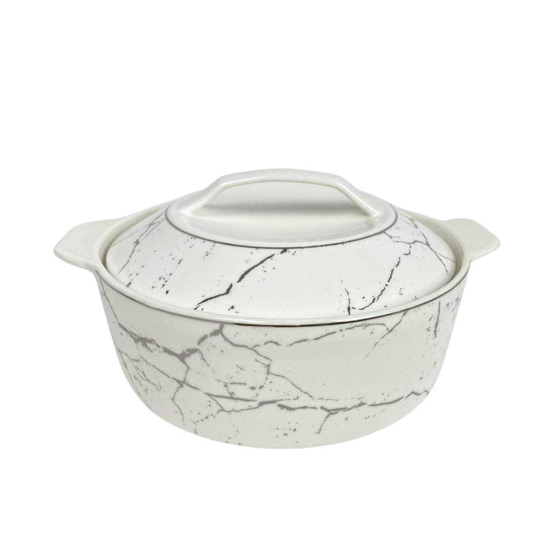 Soep set Eidan - 8-delig - Marmer Wit Zilver