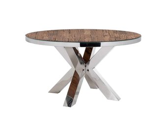 Ronde Eettafel Rixos Zilver Sleeper Wood