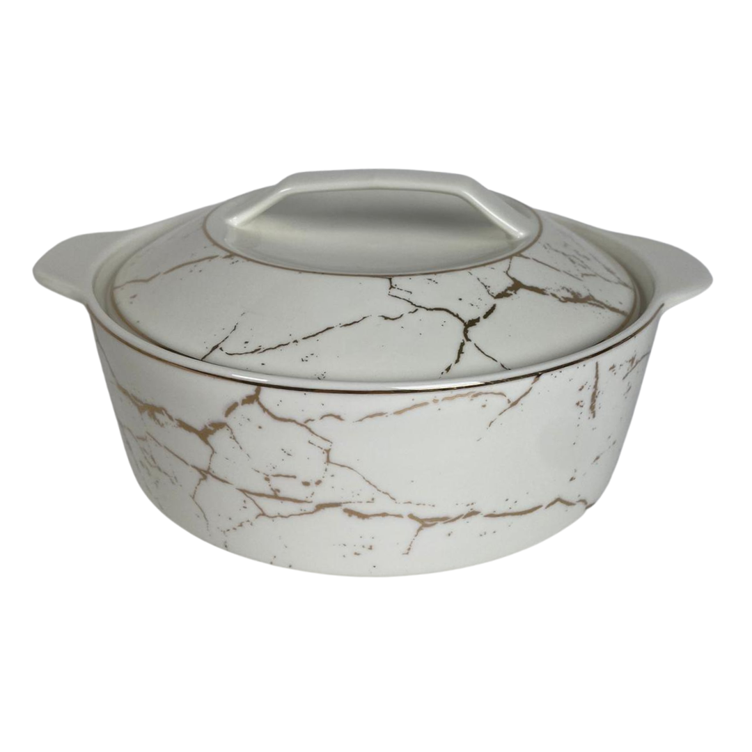 Soep set Eidan - 8-delig - Marmer Wit Goud