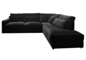 Hoekbank Croco Black Velvet
