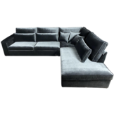 Hoekbank Kensington Blauwgrijs Velvet