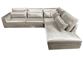Hoekbank Kensington Champagne kleur Velvet
