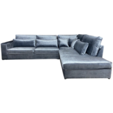 Hoekbank Croco Blauwgrijs Velvet