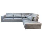 Hoekbank Louis Lichtgrijs Velvet