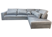 Hoekbank Louis Lichtgrijs Velvet