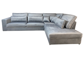 Hoekbank Louis Lichtgrijs Velvet
