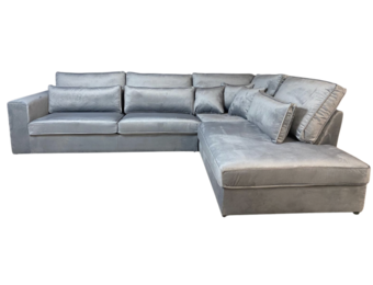 Hoekbank Louis Lichtgrijs Velvet