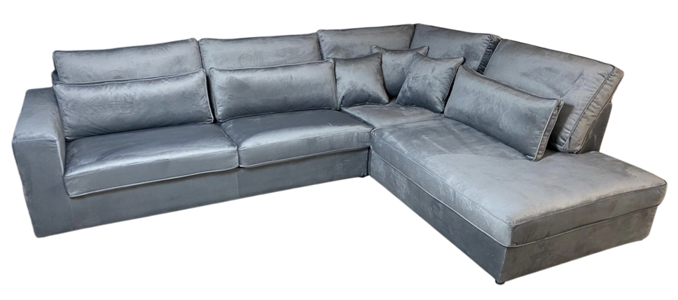 Hoekbank Louis Lichtgrijs Velvet