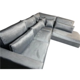 Hoekbank Louis Lichtgrijs Velvet