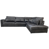 Hoekbank Louis Antraciet Velvet