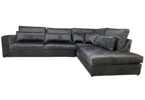 Hoekbank Louis Antraciet Velvet