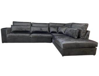 Hoekbank Louis Antraciet Velvet