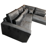 Hoekbank Louis Antraciet Velvet