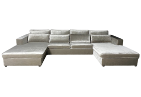 Kensington Dubbele Lounge champagne Velvet