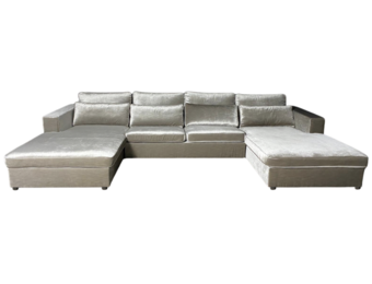 Kensington Dubbele Lounge champagne Velvet