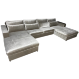 Kensington Dubbele Lounge champagne Velvet