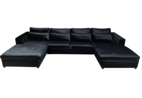 Kensington Dubbele Lounge Black Velvet