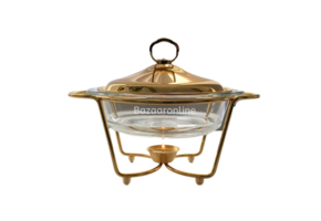 Glazen soepterrine 2.0L Goud