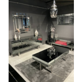 Eettafel Cambridge Antraciet / Zilver