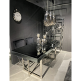 Eettafel Cambridge Antraciet / Zilver