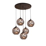 Hanglamp Illusion Smoking glass 5 lichts