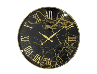Klok Rixos - Marmer  Goud | Romeinse cijfers