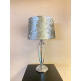 Tafellamp Marseille - Zilver  incl. Velours kap
