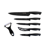 Cheffinger messenset zwart 6-delig