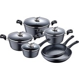 Cheffinger pannenset 6-delig - Zwart