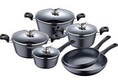 Cheffinger pannenset 6-delig - Zwart