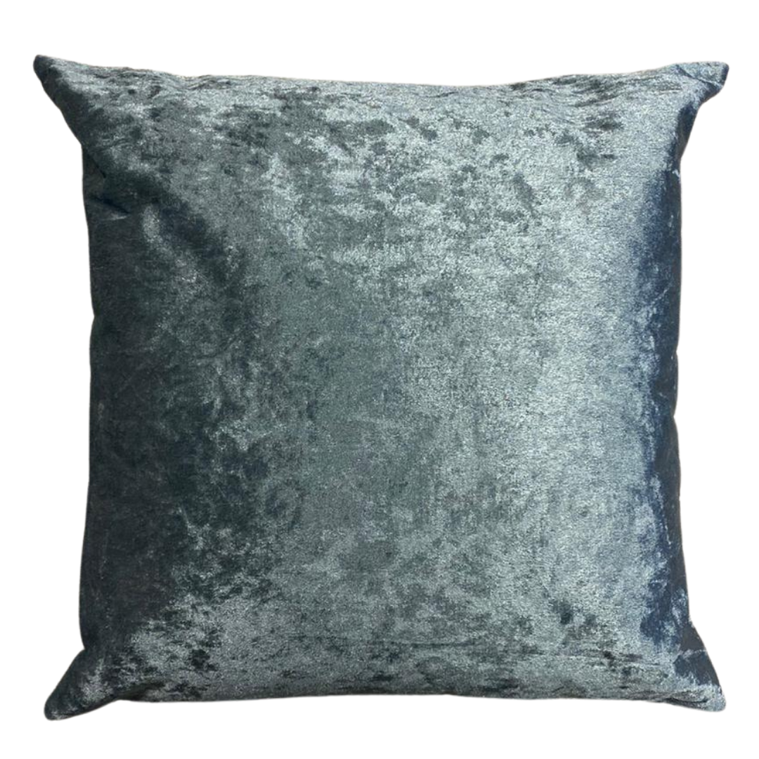 Kussen Belmond - 45 cm - velours Blauwgrijs
